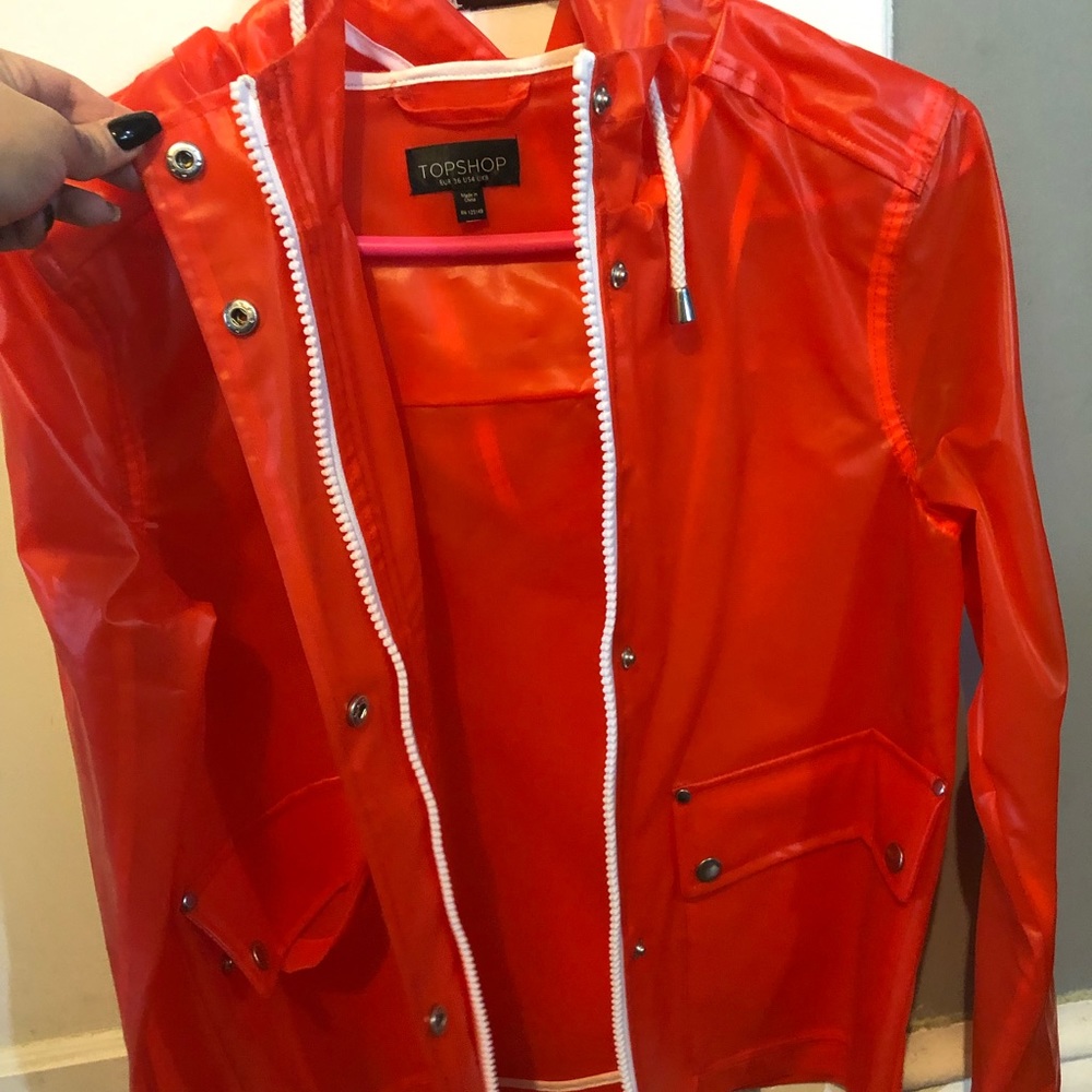 Topshop Red Women’s Raincoat